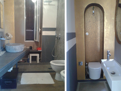 Sistema del doppio bagno passante