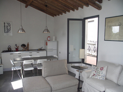 Vista della zona cucina e pranzo